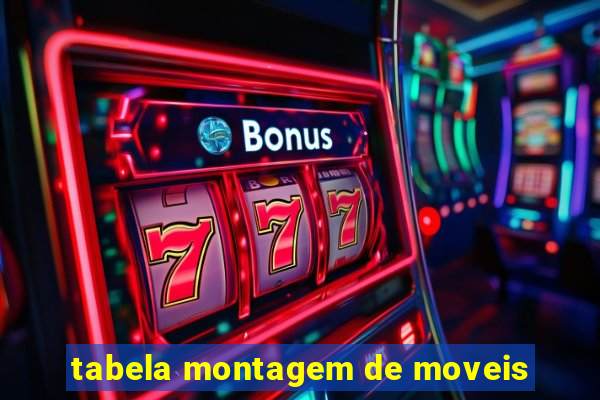 tabela montagem de moveis